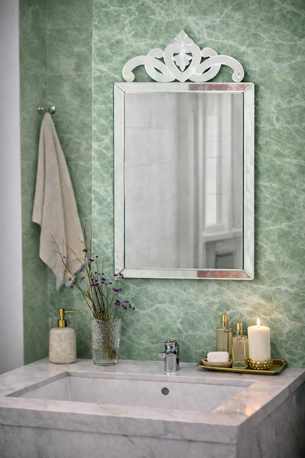 Scroll Crest Wall Mirror Scroll Crest Wall Mirror